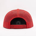 Yupoong White Red Foam Trucker