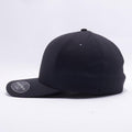 Black Flexfit Delta Hats Caps