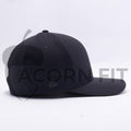 Black Flexfit Delta Hats Caps