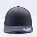 Yupoong 6606 Charcoal Classics Retro Trucker Hats Caps Wholesale Custom - Acorn Fit