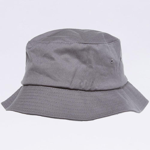 Wholesale Bucket Hats - Flexfit 5003 Grey Bucket Hat 