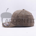 Wholesale Flexfit 6196 Glen Check Hat Brown Khaki