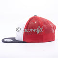 Wholesale Yupoong 6005 Black White Red Foam Trucker Hats - Acorn Fit