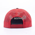 Wholesale Yupoong 6005 Black White Red Foam Trucker Hats - Acorn Fit