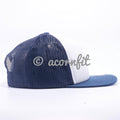 Wholesale Yupoong 6005 Navy White Navy Foam Trucker Hats - Acorn Fit