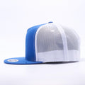 Yupoong 6006T Royal and White Two Tone Classic Trucker Hats Caps Wholesale Custom - Acorn Fit