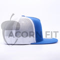 Yupoong 6006T Royal and White Two Tone Classic Trucker Hats Caps Wholesale Custom - Acorn Fit