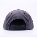 Yupoong 6089MT Dark Heather and Black Classic Snapback Hats Wholesale Custom - Acorn Fit