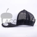 Yupoong 6606W Black and White Front Panel Classic Retro Trucker Hats Caps Wholesale Custom - Acorn Fit