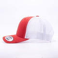 Yupoong 6606T Red and White Two Tone Classic Retro Trucker Hats Caps Wholesale Custom - Acorn Fit