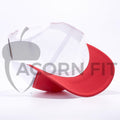 Yupoong 6606T Red and White Two Tone Classic Retro Trucker Hats Caps Wholesale Custom - Acorn Fit