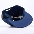 Navy Wholesale Yupoong 6502 Unstructured 5 Panel Classic Snapback Hat Custom - Acorn Fit