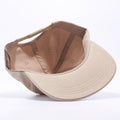 Khaki Wholesale Yupoong 6502 Unstructured 5 Panel Classic Snapback Hat Custom - Acorn Fit